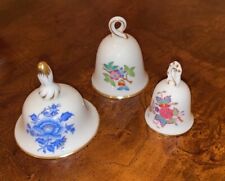 Herend Guild Porcelain Membership Bells 1998, 1999, & 2000 Mint in Boxes picture