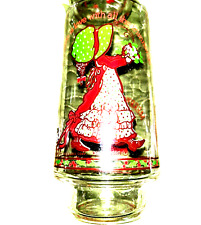 Vintage 1970’s Holly Hobbie Coca Cola Christmas Glass picture