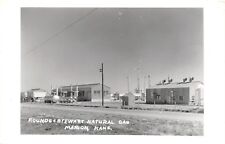 Marion Kansas~Rounds & Stewart Natural Gas Co~Tanks~Plant~1950s Real Photo~RPPC picture