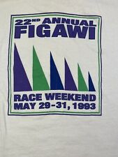 FIGAWI 22nd Annual Race Weekend 1993 Single Stitch FOTL Large T Shirt Nantucket picture