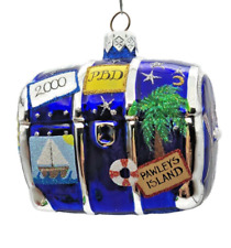 Patricia Breen Bon Voyage Aquatic Palm Tree  Summer Nautical Christmas Ornament picture