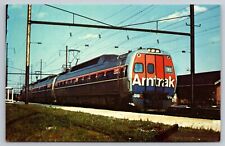 Postcard B 226, Amtrak's Metroliner, near Coatesville, PA. July 4, 1982 picture