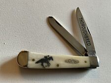 Case xx 6254 Full Size 2007 Trapper Knife Thoroughbred Horse Natural Bone picture