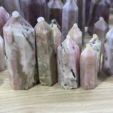 Wholesale 100~1000g Rare Natural Pink Opal Obelisk Point Quartz Stone 60~90mm picture