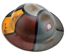 US WW1 Helmet M1917 Doughboy Brodie Helmet 82nd Airborne Cammo Hand Aged picture