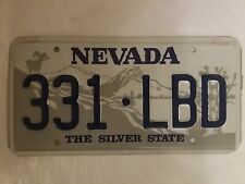 Vintage Nevada Metal License Plate 331LBD picture