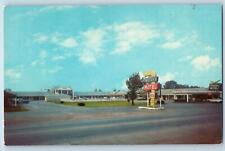 c1950's Woody's Friendship Motel & Restaurant Russellville Arkansas AR Postcard picture
