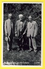 Rare USA SUPERB Post Card Photo Henry FORD, Thomas EDISON and Harvey FIRESTONE picture