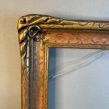 Antique Pie Crust Wood & Gesso Arts And Crafts Picture Frame Fits 13