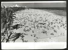 Circa 1950s Miami Beach FL Crowds-Beachgoers-Original Press Photo picture