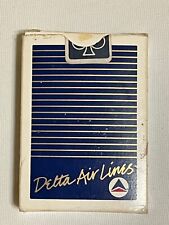 Delta Airlines Playing Cards Vintage Deck Blue Gold Lines picture