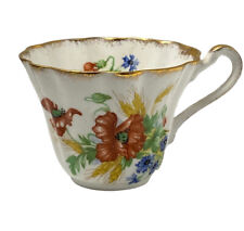 Vintage Gladstone Bone China Floral Teacup with Poppy Floral Design picture