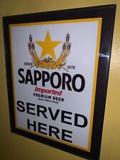 Sapporo Japanese Sushi Restaurant Beer Bar Man Cave Advertising Sign picture