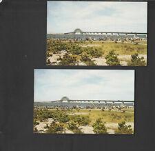 2 vintage postcards Fire Island Inlet Bridge Long Island NY picture