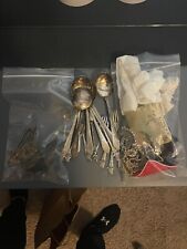 Grandma's Junk Drawer Lot Costume Jewelry, Silver Plated, Kitchenware picture