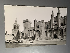 Vintage Avignon Palais Papes Cathedral Notre Dame Paris France Postcard 50s 60s picture