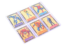 1994 MARVEL Gold Web Fleer Trading Card Set Limited Edition Foil Cards 1-6 picture