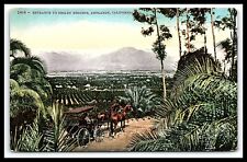 Redlands CA Smiley Heights Entrance Postcard Horse Buggy Dirt Road       pc135 picture