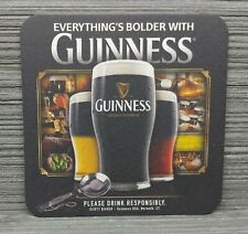 Guinness Brewing Beer Coaster-Everything's Bolder With Guinness- picture