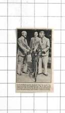 1934 Lord Nuffield Presented With Bicycle At Cowley picture