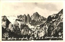 Snow-Dusted Mt. Whitney, Highest Point, USA, Lone Pine, California Postcard picture