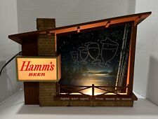 Vintage Rare East Coast  Hamm’s Starry Night Lighted Beer Sign From Moon To Moon picture