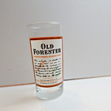 Old Forester Kentucky Straight Bourbon Whiskey Drinking Glass France 14oz picture