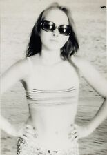2000s Slender Pretty Woman Bikini Sunglasses Beach ORIGINAL Vintage Photo picture