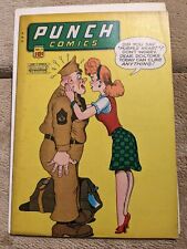 Punch Comics #17 (1941 Harry A Chesler; Early Golden Ave; WWII picture