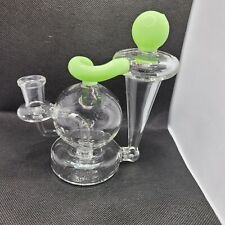 5.7 inch Green Recycler Glass Water Pipe  picture