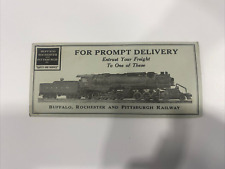 Vintage Railroad Ad cardboard  Buffalo Rochester Pittsburgh- Freight Safety picture