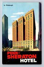 Pittsburgh PA-Pennsylvania, Penn Sheraton Hotel, Advertisement Vintage Postcard picture