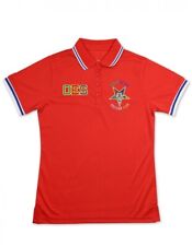 Order of the Eastern Star OES Polo Shirt- Red-Size Small-New picture