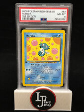 2000 Pokémon Neo Genesis Horsea #62 1st Edition PSA 8 NM-MT 7662 CJC picture