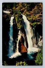Burney Falls CA-California, Waterfall, Antique, Vintage Postcard picture