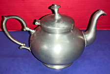 Vintage 6.5” Finstain Potstainiers Hutois Pewter Teapot picture