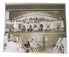 Vintage 1940s/50s School Play Photo With 6 Black Face Children 9.75
