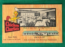 1940s VTG Restaurant Photo Postcard ~ Chicken Charlie's Kalamazoo MI picture