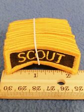 BUNDLE OF 20 - SCOUT Cavalry Infantry Black & Gold 2 1/4 inch  tab patches - NEW picture