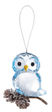 Ganz Crystal Expression Winter Acrylic Pinecone Owl Orn Suncatcher picture