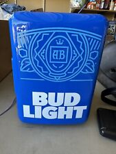 Bud Light 6 Can Mini Beverage Center Mini Fridge Portable Cooler.  EUC. picture