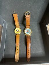 2 Vintage Disney Mickey Watches - Music Days/1933 Mickey **NICE** picture