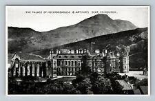 Edinburgh Scotland, Palace Of Holyroodhouse, Arthur's Seat Vintage Postcard picture
