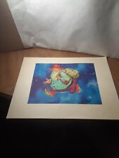 Vintage 1940's Thornton Utz Print The Sandman With Fold Down Paper Frame picture