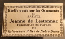 French Reliquiary Relic St Jeanne de Lestonnac Filles de Notte Dame Paris picture