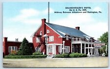 Postcard Shankweiler's Hotel, Allentown and Slatington PA linen J127 picture