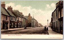 Vtg Stewarton Main Street View East Ayrshire Scotland 1910s Old Postcard picture