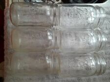 Lot Of 6 Vintage BALL Special Wide Moth MASON JARS  picture