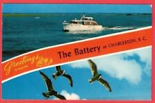 Greetings From the Battery at Charleston SC Multiview Postcard picture