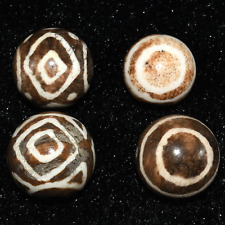 4 Ancient South East Asian Old Pyu Culture Stone Beads in Good Condition picture